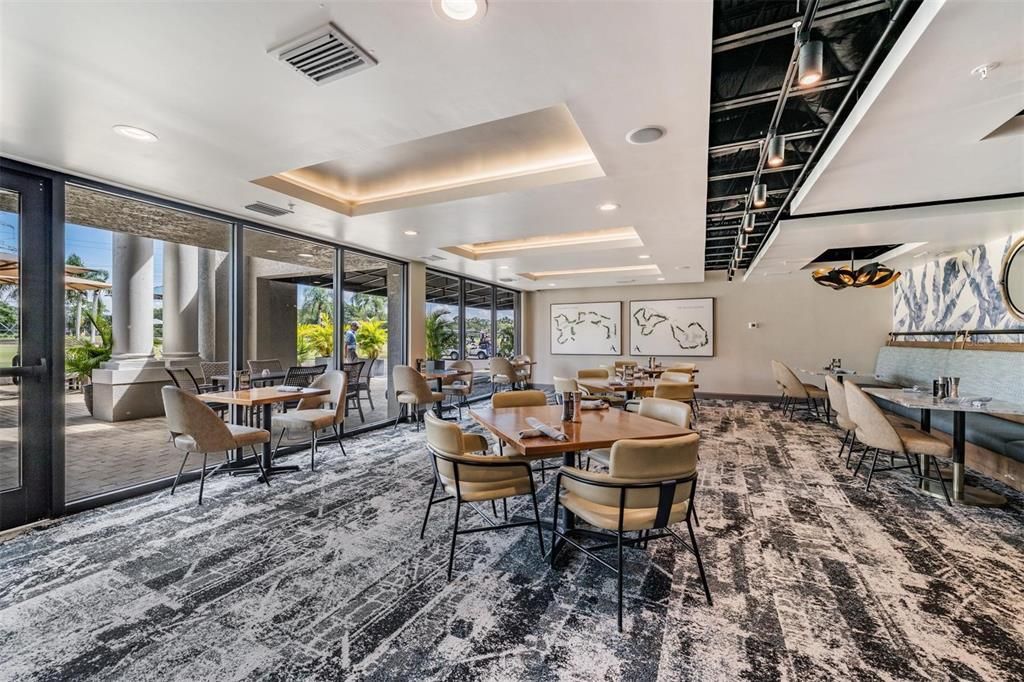 Dining room, Interior, Recessed Lighting