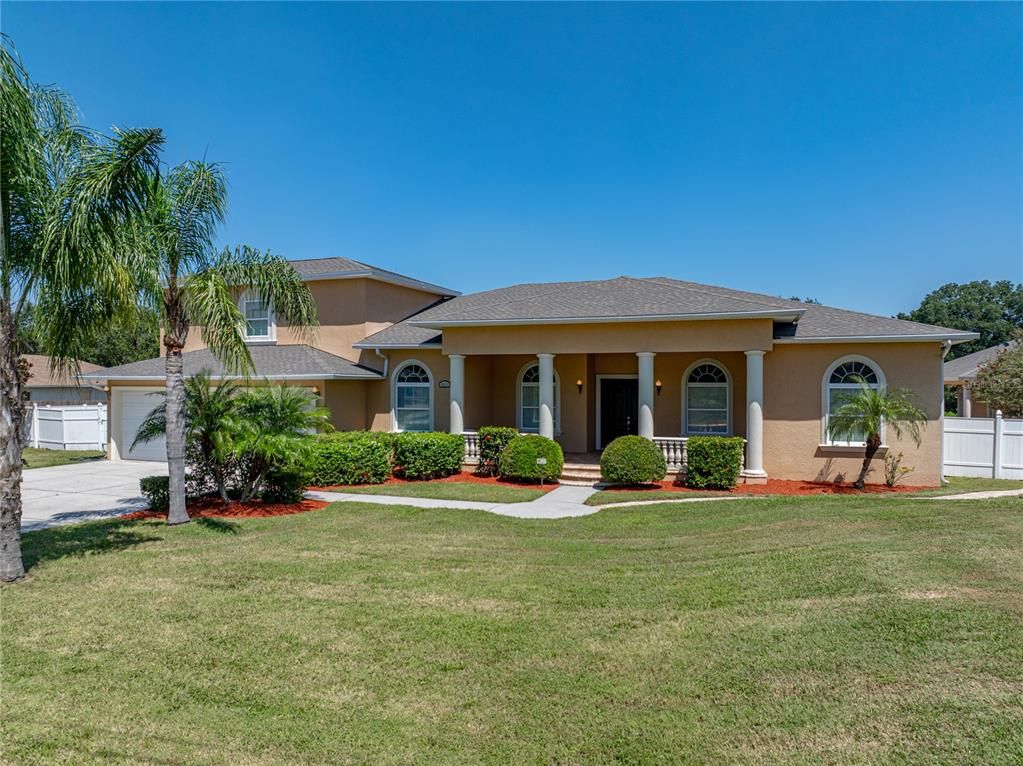 Backyard, Detached Garage, Exterior, Facade, Ranch