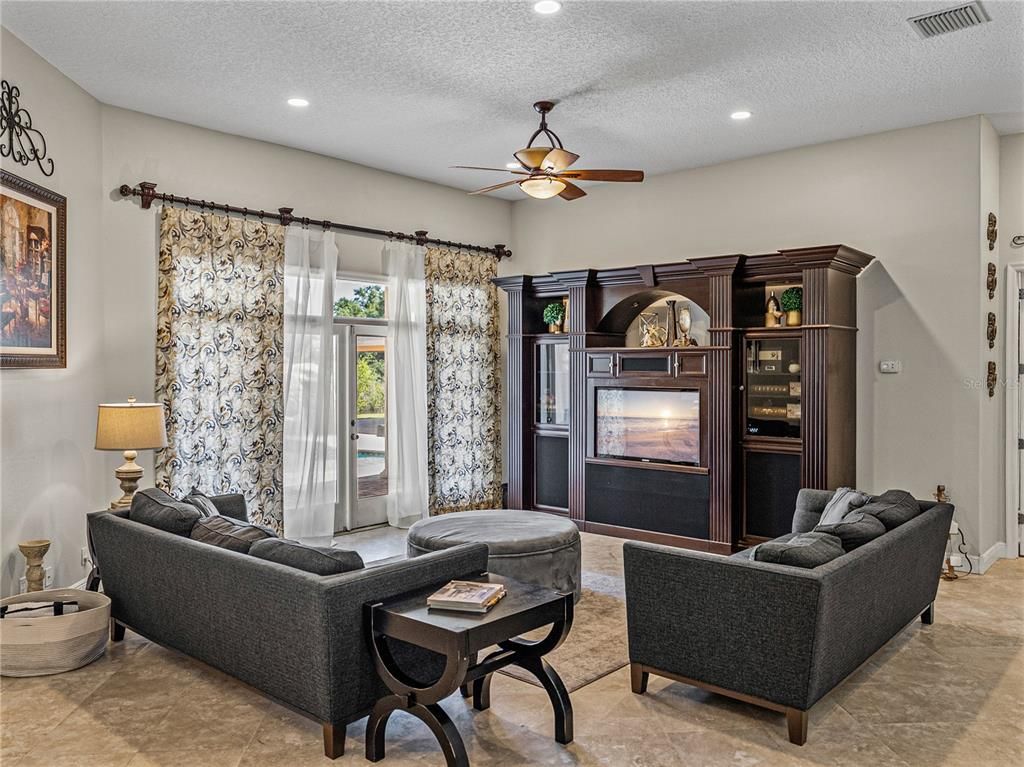 Interior, Living room, Recessed Lighting