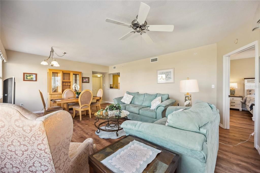 Dining room, Interior, Living room, Pendant Lights, Wood Texture Flooring