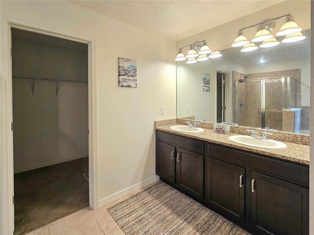 Bathroom, Dual Sink Vanities, Glass Shower, Interior