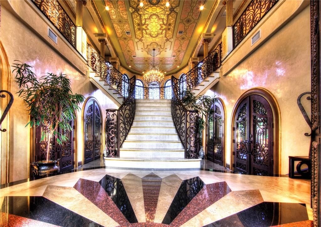 Chandelier, Interior, Recessed Lighting