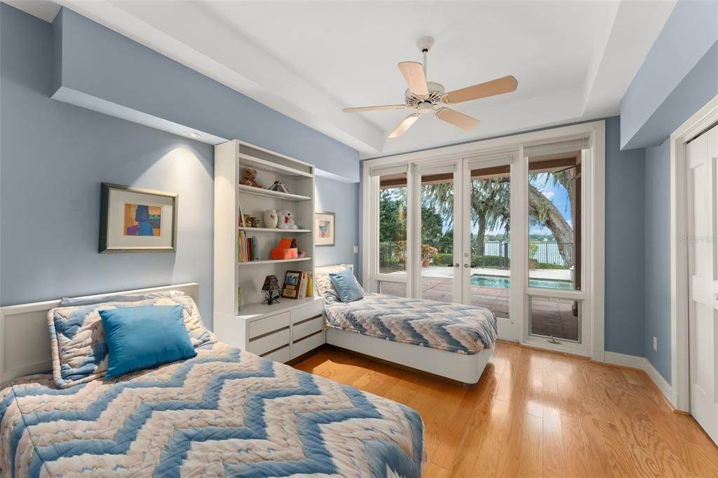 Bedroom, Interior, Water, Wood Texture Flooring