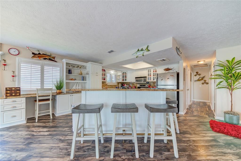 Interior, Kitchen, Wood Texture Flooring