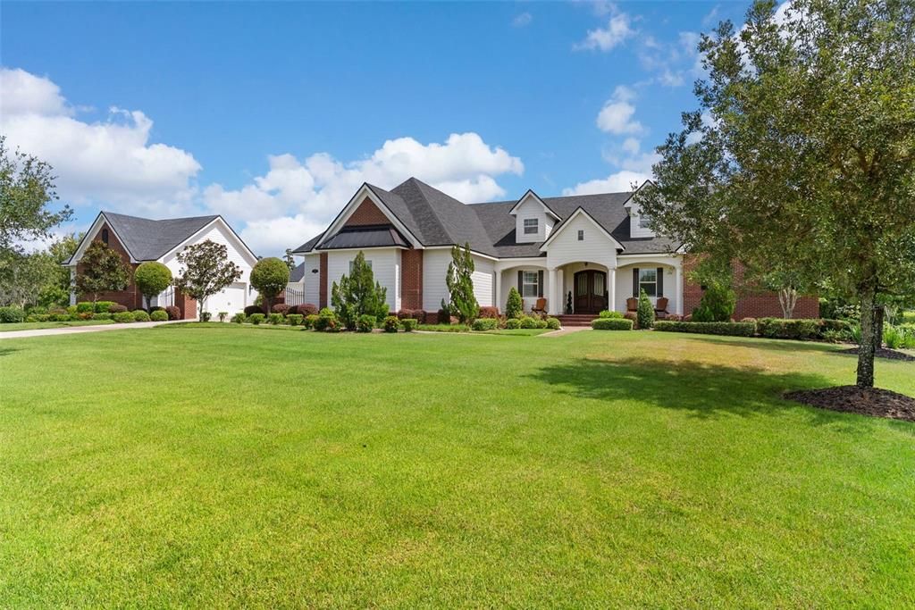 Attached, Backyard, Exterior, Facade, Farmhouse