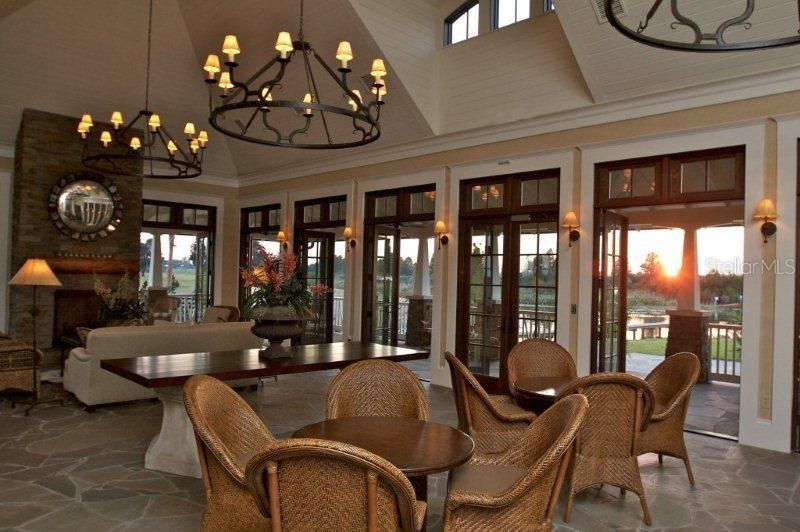 Chandelier, Dining room, Fireplace, Interior