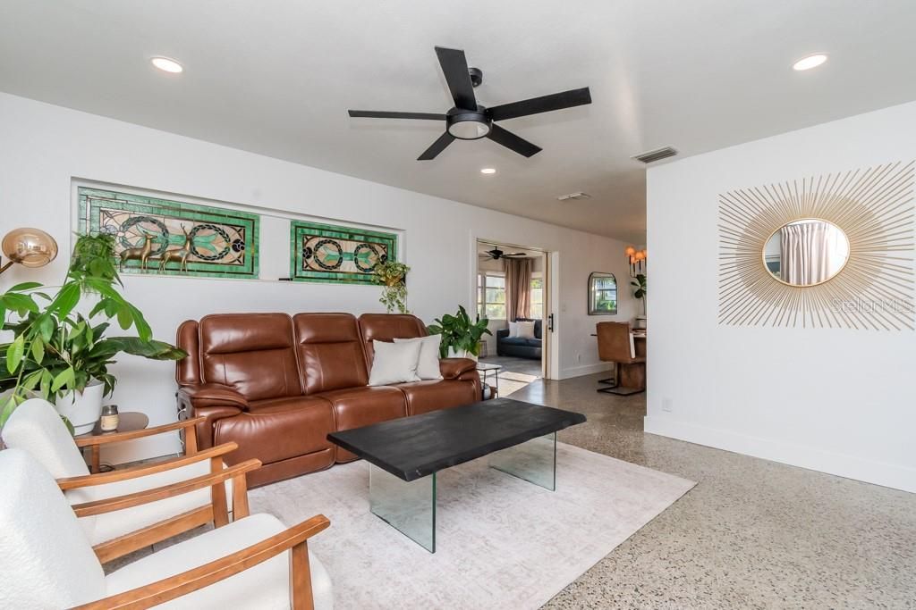 Interior, Living room, Recessed Lighting
