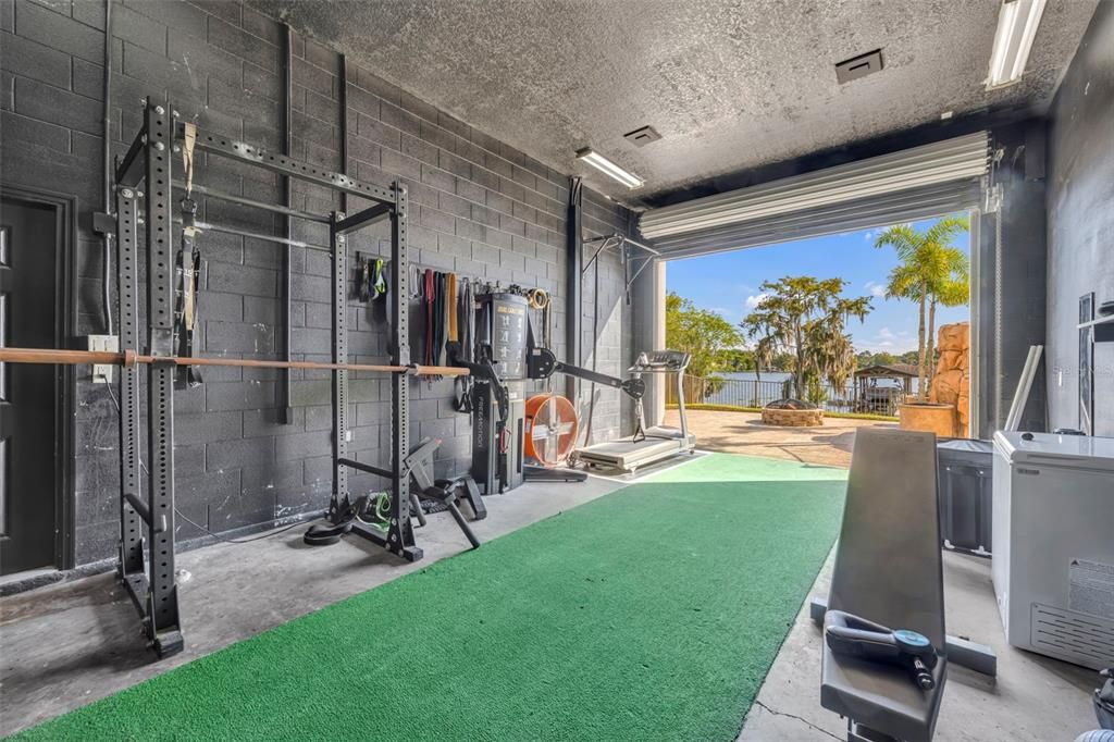 Fitness Equipment, Interior, Stone Walls