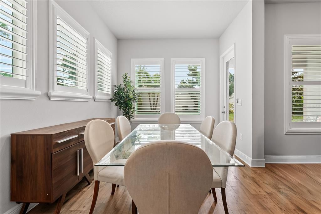 Dining room, Interior, Wood Texture Flooring
