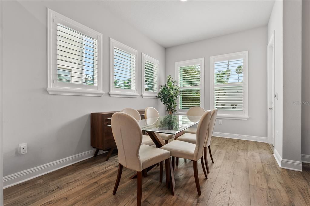 Dining room, Interior, Wood Texture Flooring