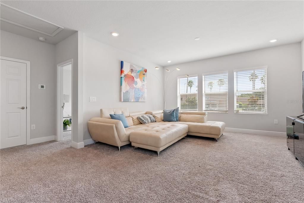 Interior, Living room, Recessed Lighting