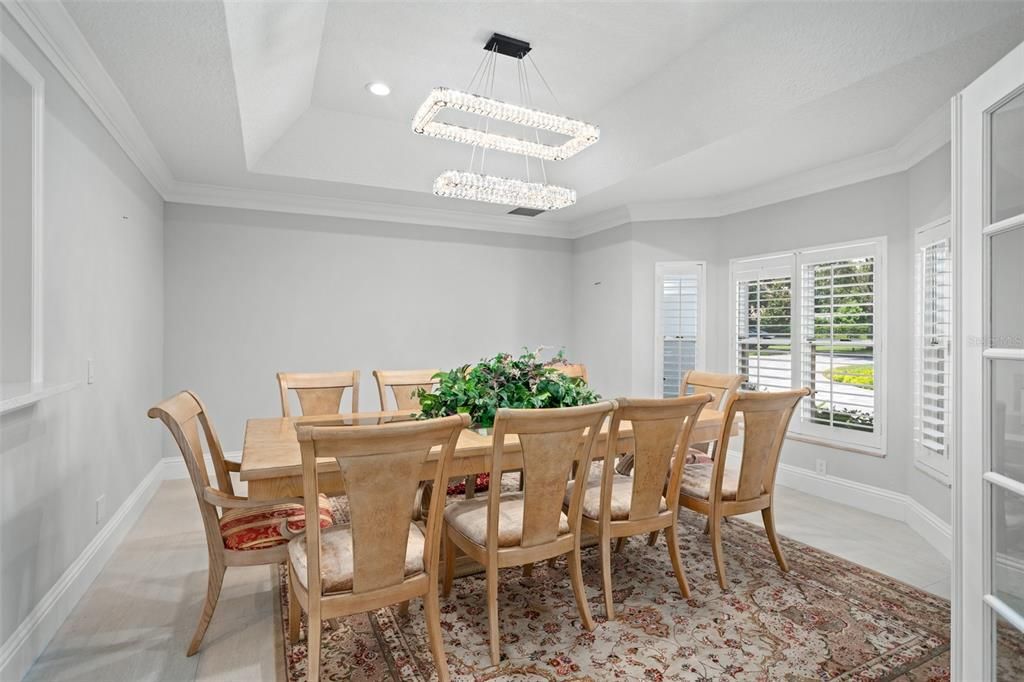 Chandelier, Dining room, Interior, Pendant Lights, Recessed Lighting