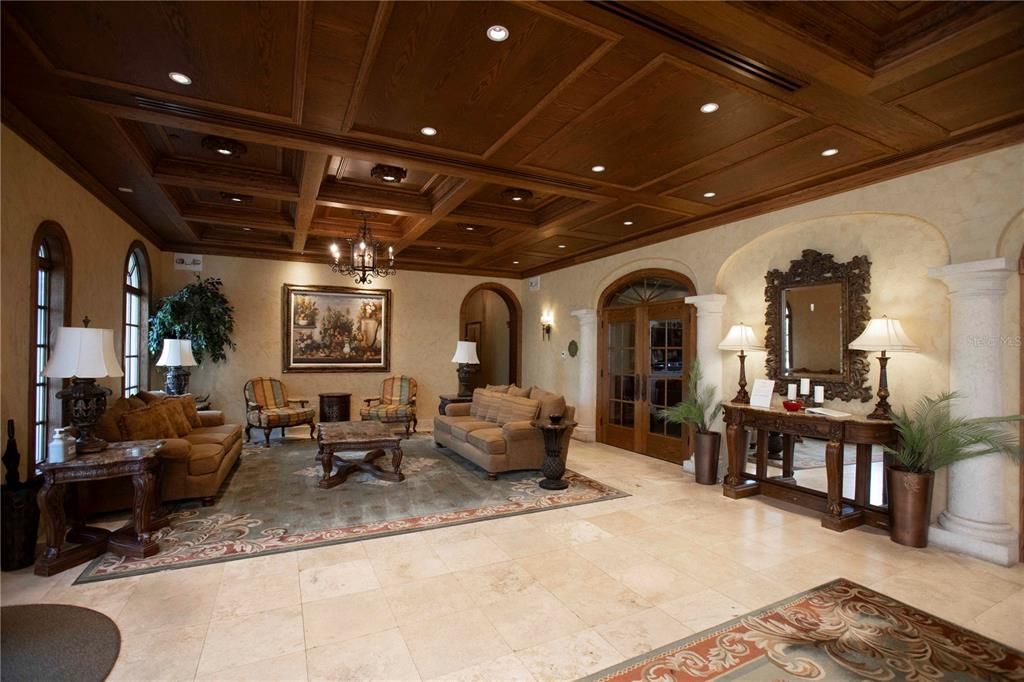 Chandelier, Interior, Living room, Recessed Lighting, Wooden Beams, Wooden Ceilings