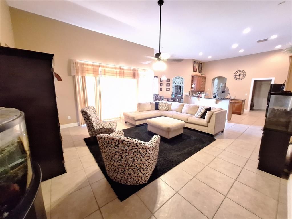 Interior, Kitchen, Living room, Recessed Lighting