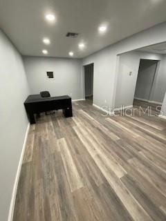 Game Room, Interior, Recessed Lighting, Wood Texture Flooring
