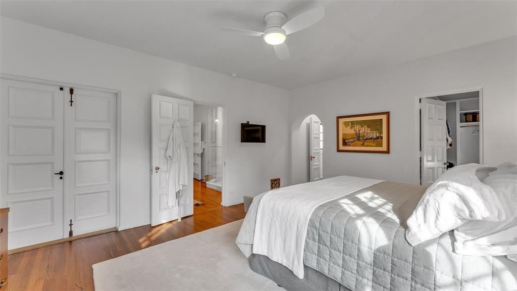 Bedroom, Interior, Wood Texture Flooring