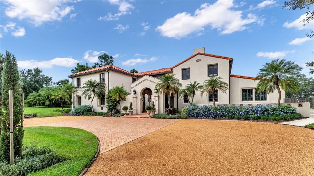 Backyard, Exterior, Facade, Spanish Mediterranean