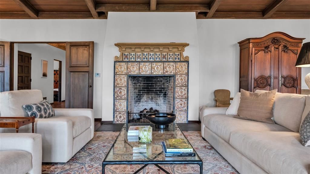 Fireplace, Interior, Living room, Wooden Beams, Wooden Ceilings