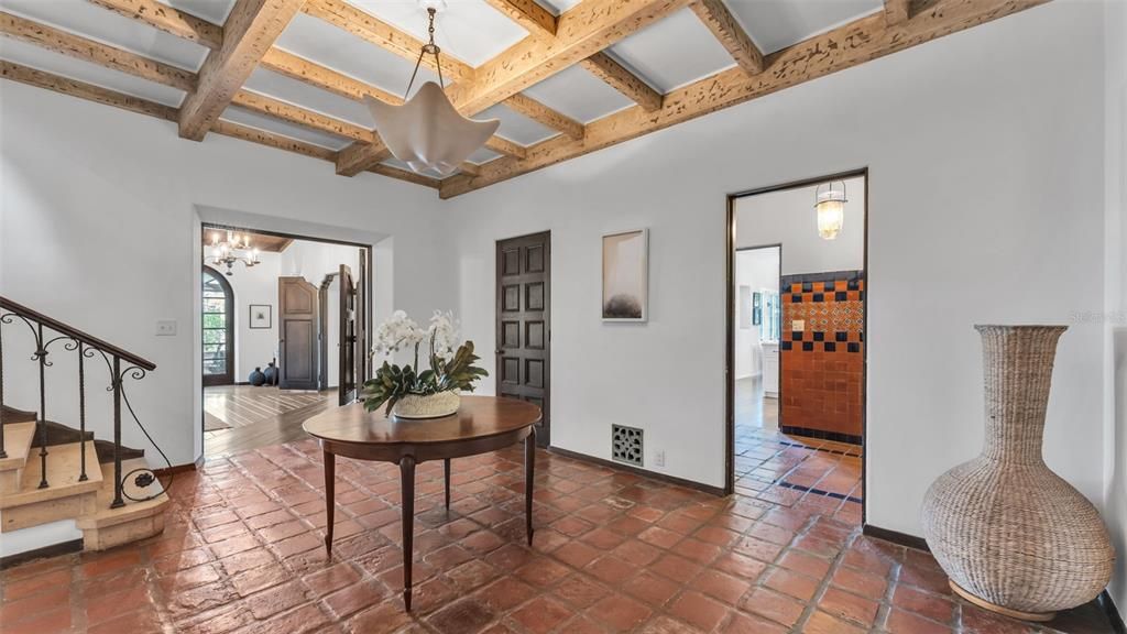 Interior, Pendant Lights, Wooden Beams