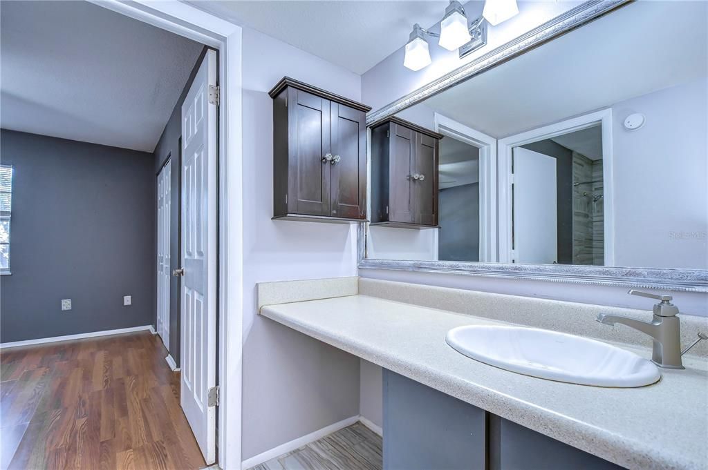 Bathroom, Interior, Wood Texture Flooring
