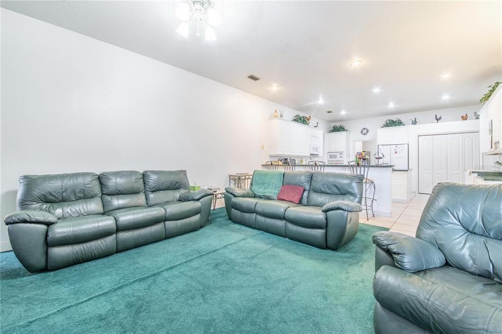 Interior, Kitchen, Living room, Recessed Lighting