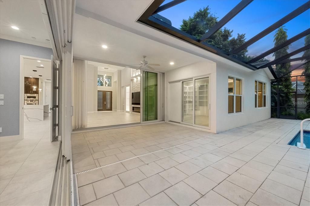 Glass Ceilings, Interior, Pool, Recessed Lighting, Sun Room