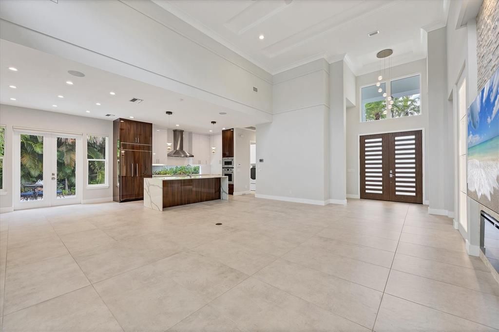 Interior, Kitchen, Pendant Lights, Recessed Lighting