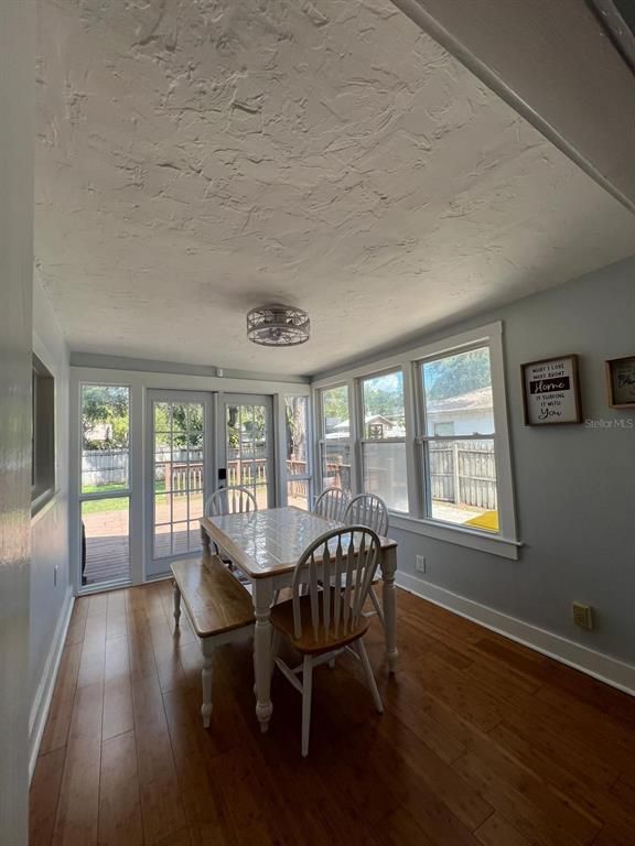 Dining room, Interior, Wood Texture Flooring