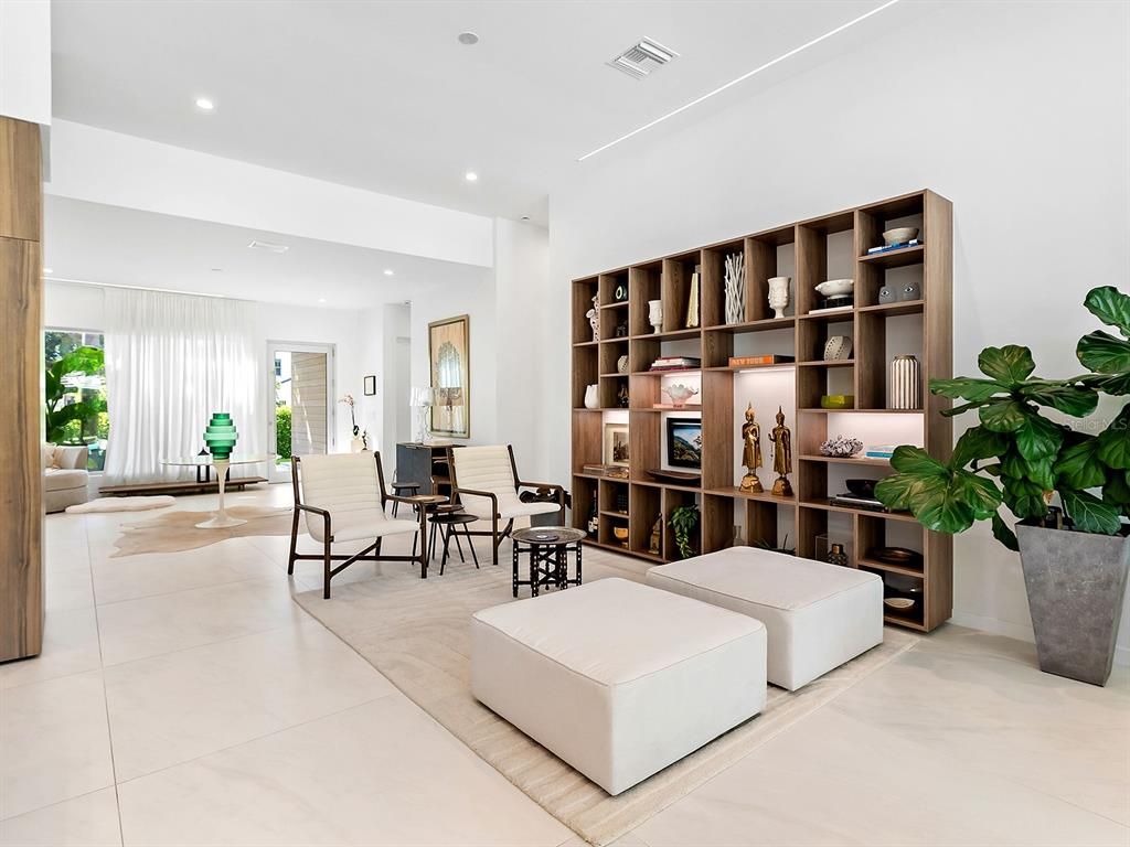 Interior, Living room, Recessed Lighting