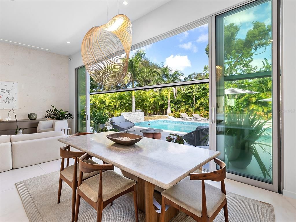 Dining room, Interior, Living room, Pendant Lights, Recessed Lighting