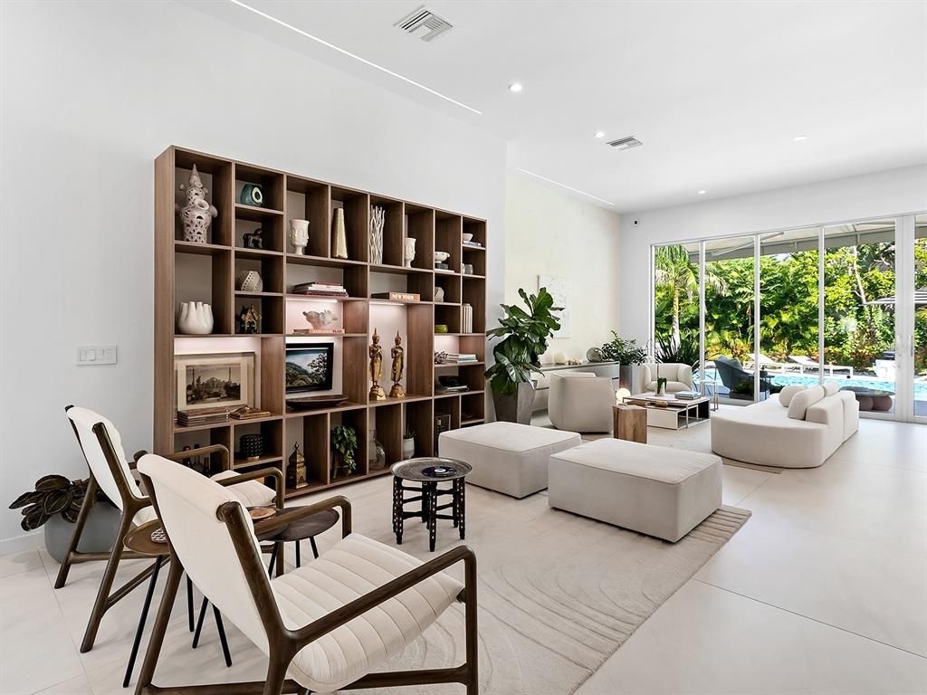 Interior, Living room, Recessed Lighting