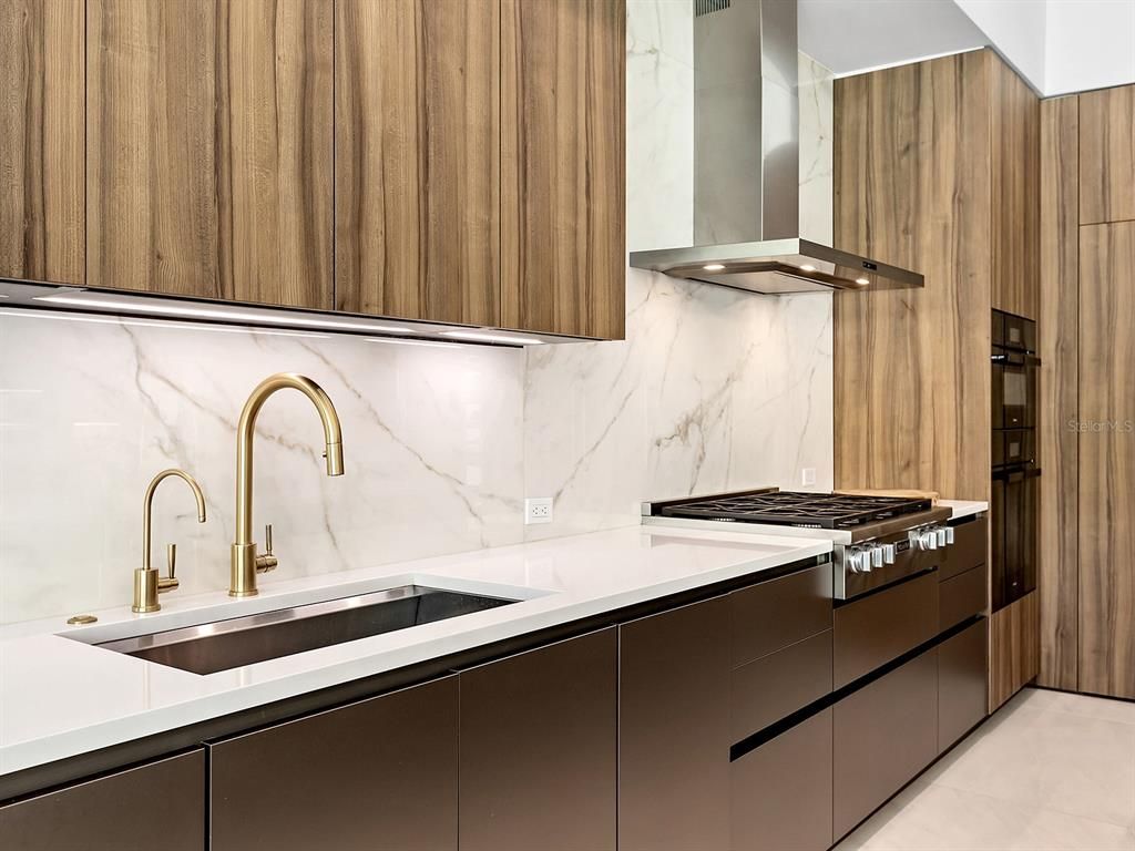 Interior, Kitchen, Marble Walls