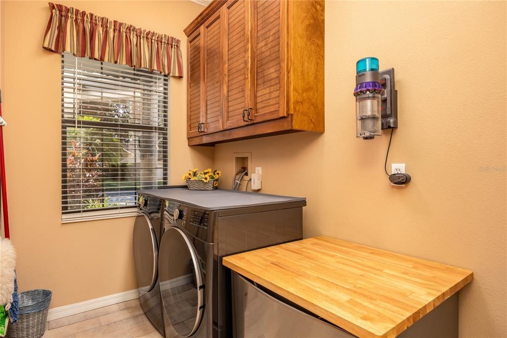 Interior, Washer, Wood Texture Flooring