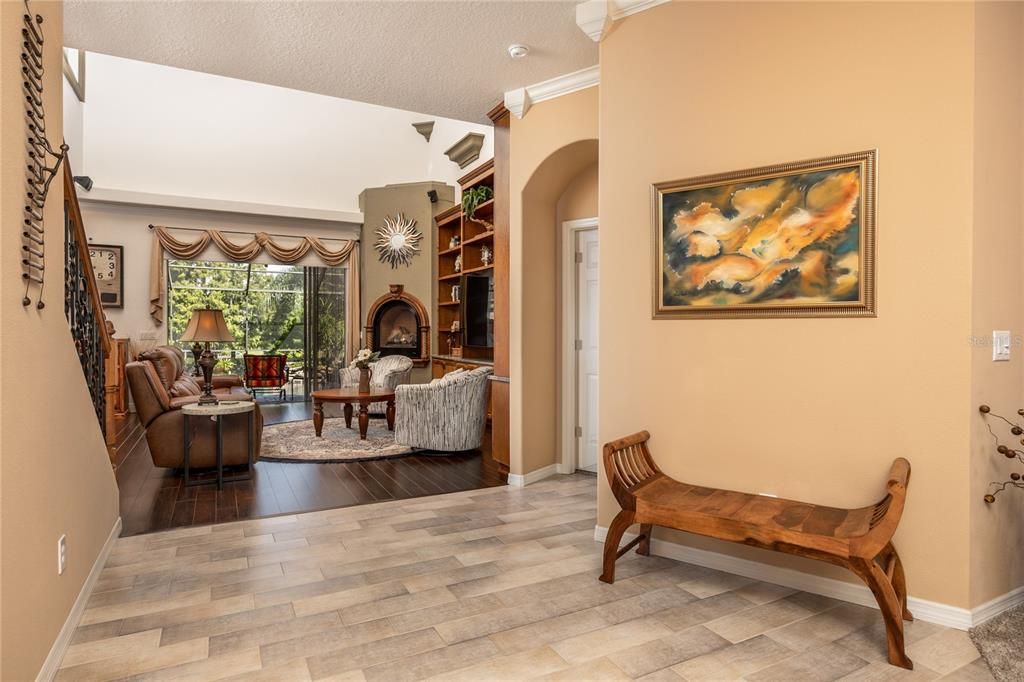 Fireplace, Interior, Living room, Wood Texture Flooring