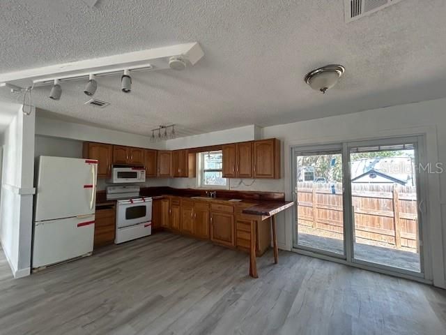 Interior, Kitchen, Wood Texture Flooring