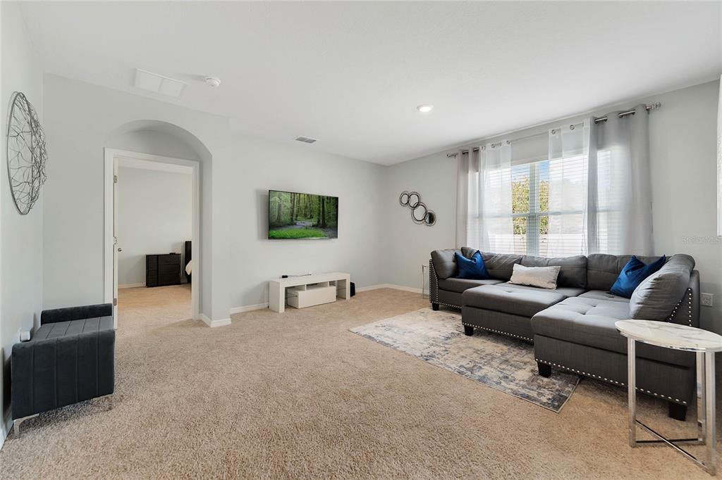 Interior, Living room, Recessed Lighting