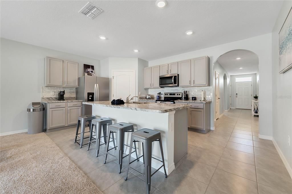 Interior, Kitchen, Recessed Lighting, Stainless Steel Appliances