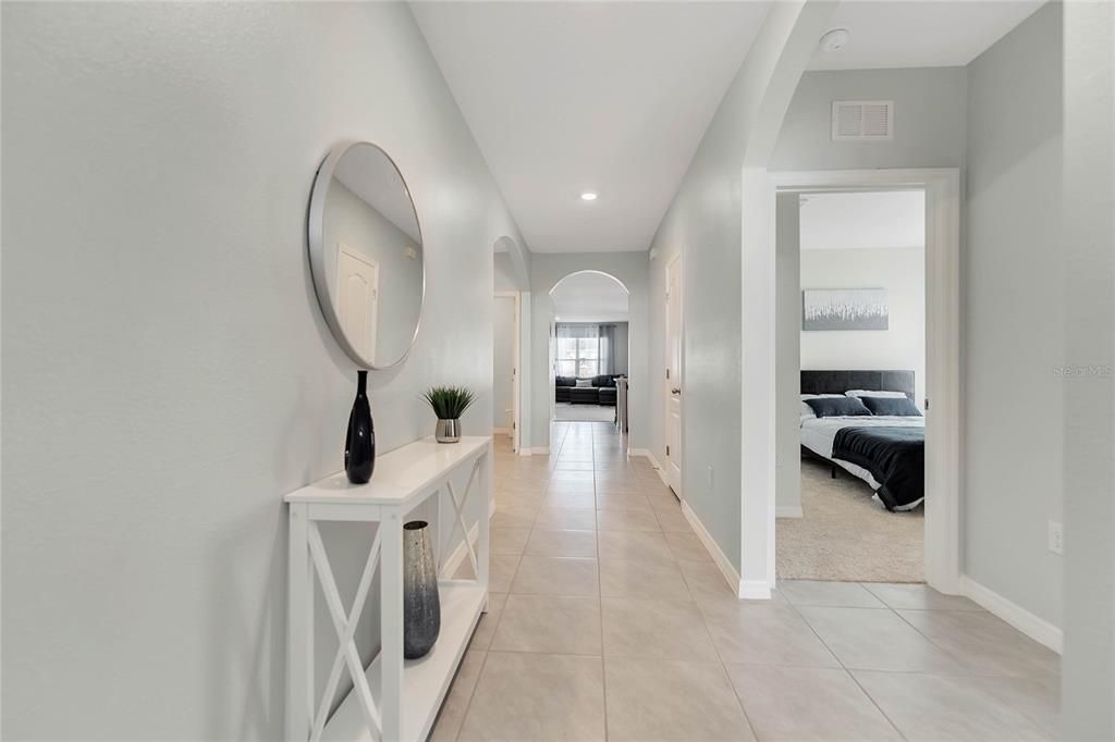 Bedroom, Interior, Recessed Lighting