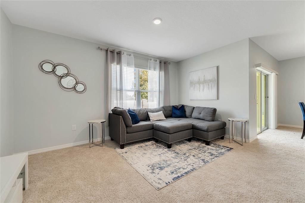 Interior, Living room, Recessed Lighting