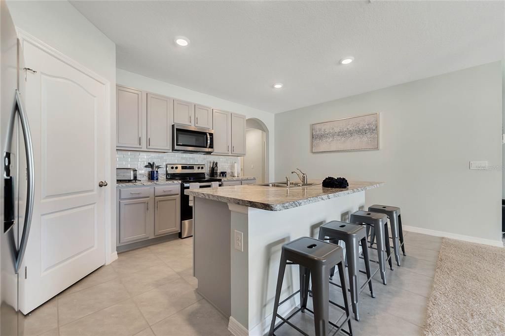 Interior, Kitchen, Recessed Lighting, Stainless Steel Appliances