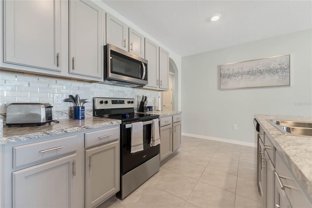 Interior, Kitchen, Recessed Lighting, Stainless Steel Appliances