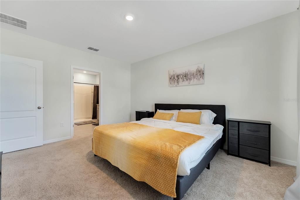 Bedroom, Interior, Recessed Lighting