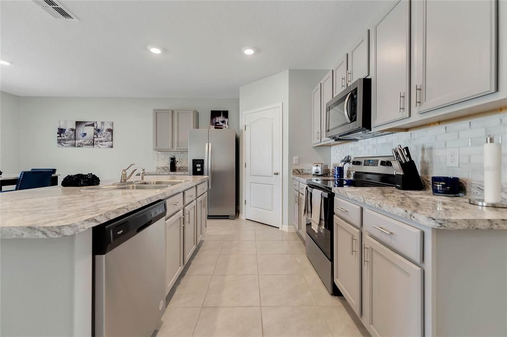 Interior, Kitchen, Recessed Lighting, Stainless Steel Appliances