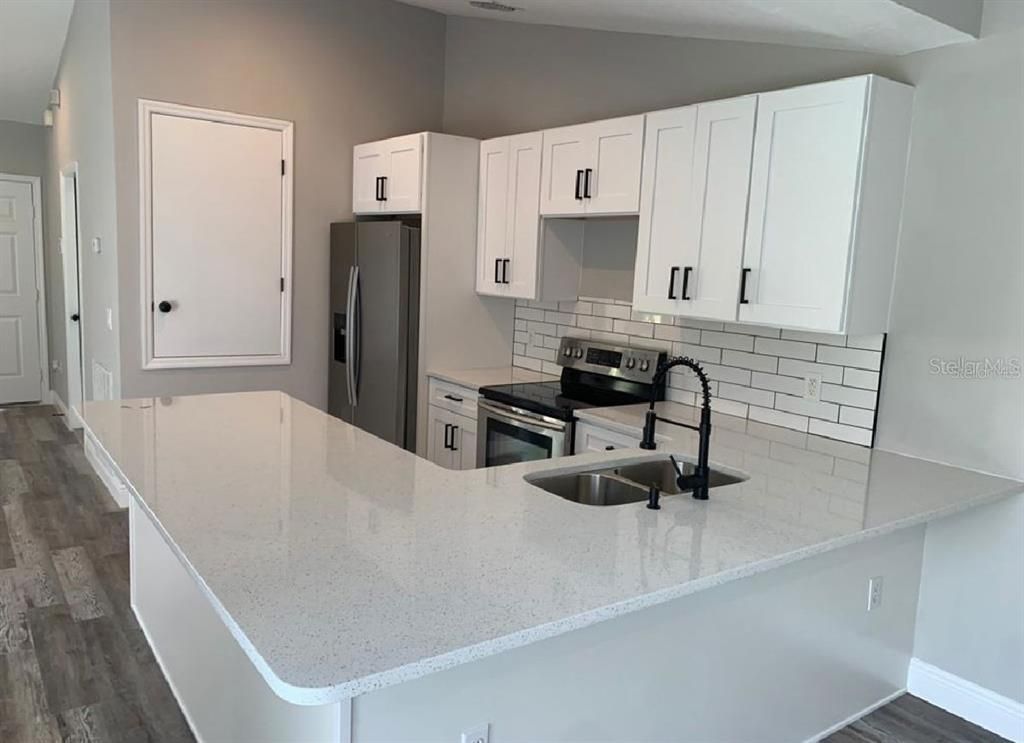 Interior, Kitchen, Wood Texture Flooring