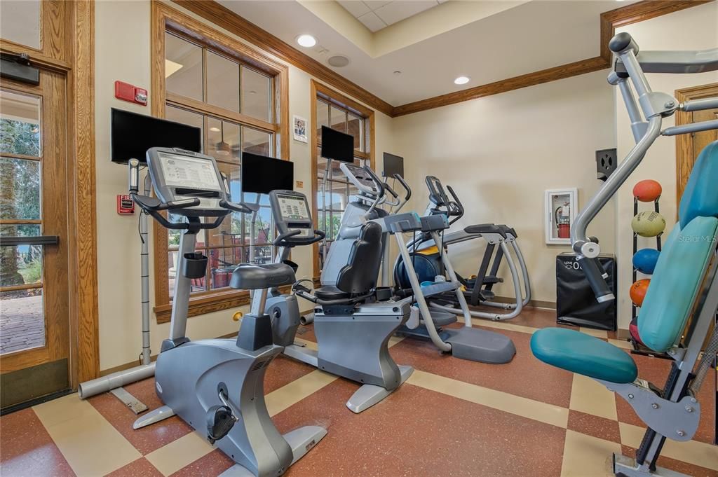 Fitness Equipment, Gym, Interior, Recessed Lighting