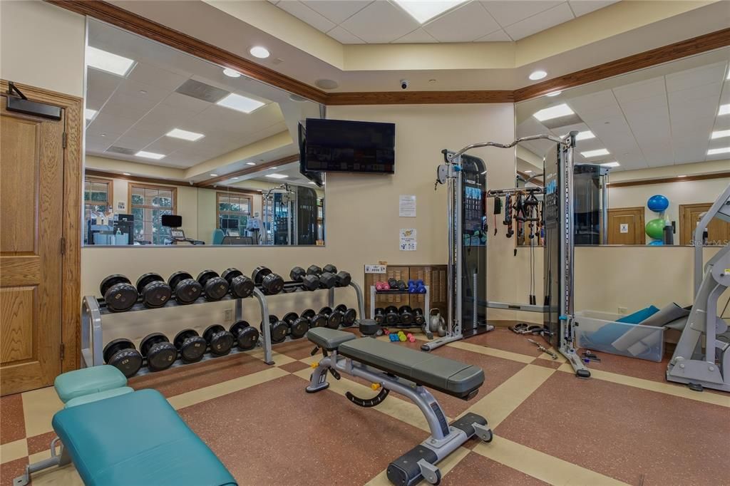 Fitness Equipment, Interior, Recessed Lighting