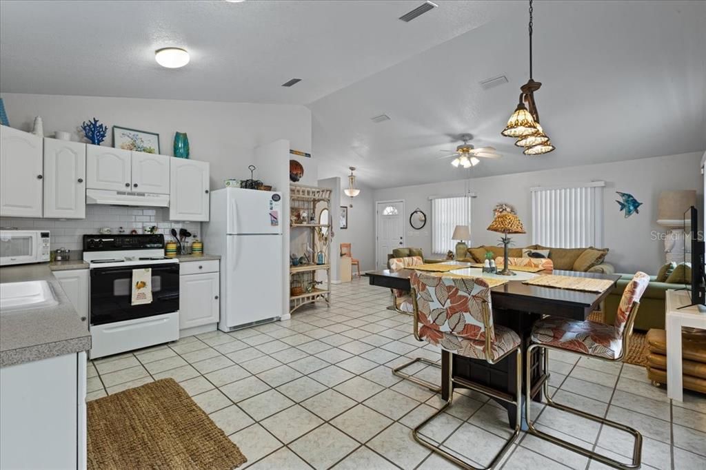 Dining room, Interior, Kitchen, Living room, Pendant Lights
