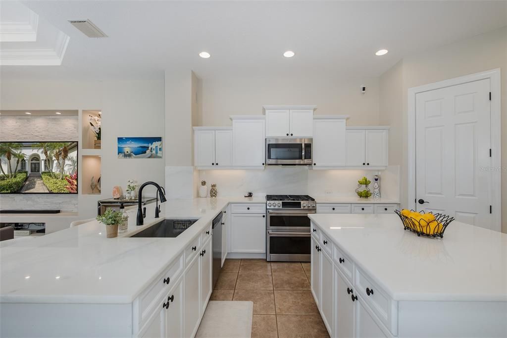 Interior, Kitchen, Recessed Lighting, Stainless Steel Appliances