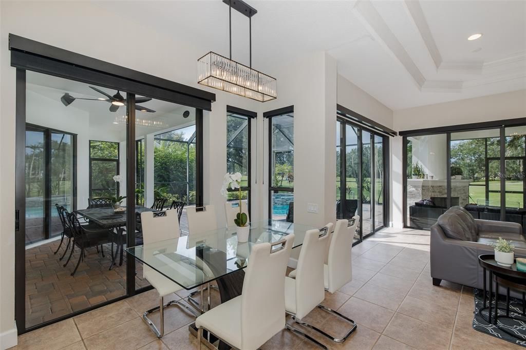 Dining room, Interior, Living room, Pendant Lights, Recessed Lighting