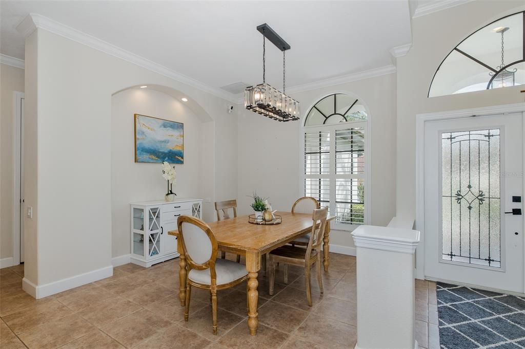 Chandelier, Dining room, Interior, Pendant Lights, Recessed Lighting